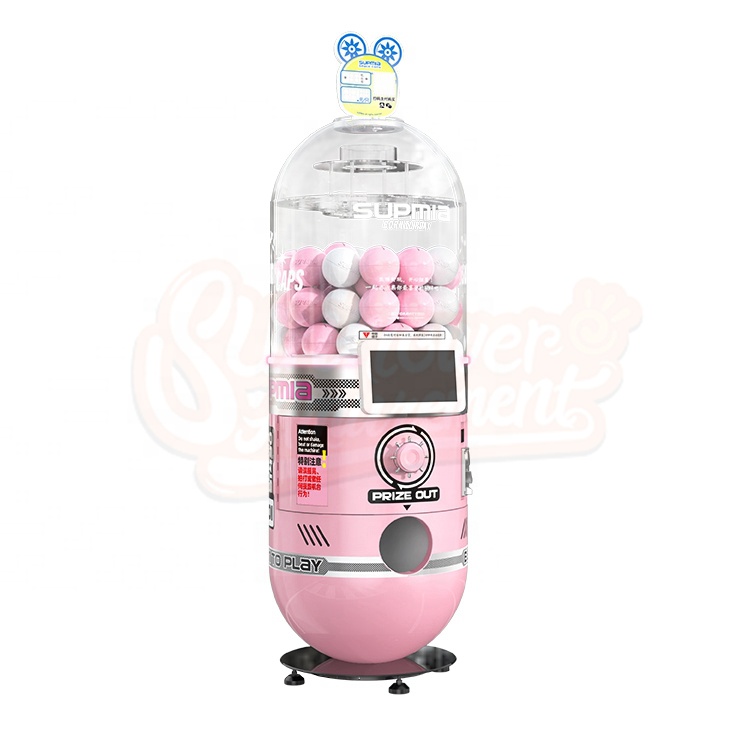 Prize Capsule Toy Machine - 自動人気デザインのコイン式カプセル販売機、景品付きおもちゃゲーム機、プラスチック製コイン式
