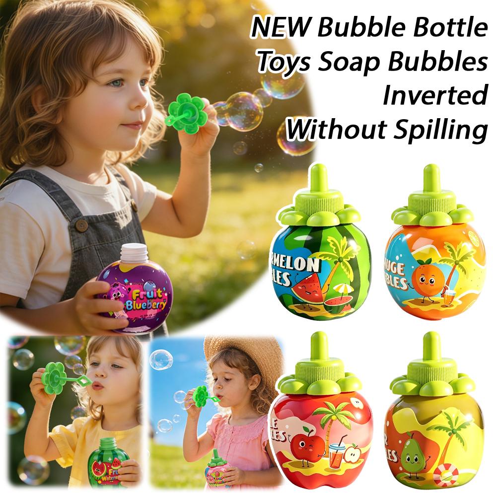 新しいバブルボトルおもちゃ、石鹸泡をこぼさずに逆さにした状態 - Bubble Gum Machine のレビューと価格