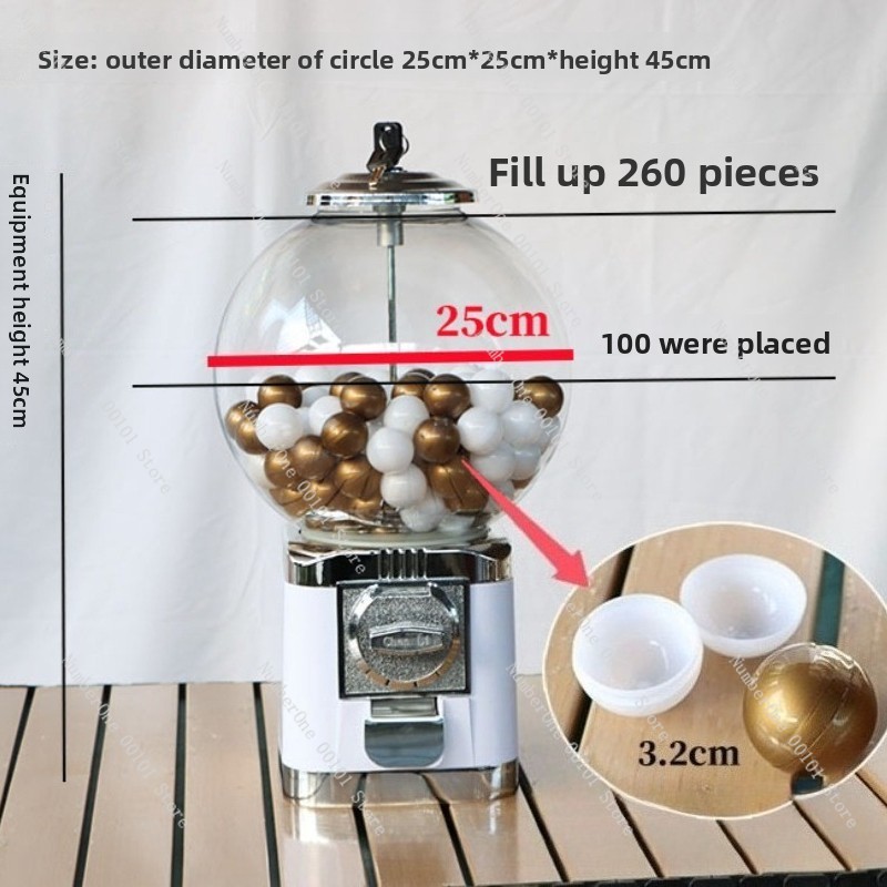 25インチのガチャカプセルトイマシン。手動式で、カーニバル、 - Prize Capsule Toy Machine のレビューと価格
